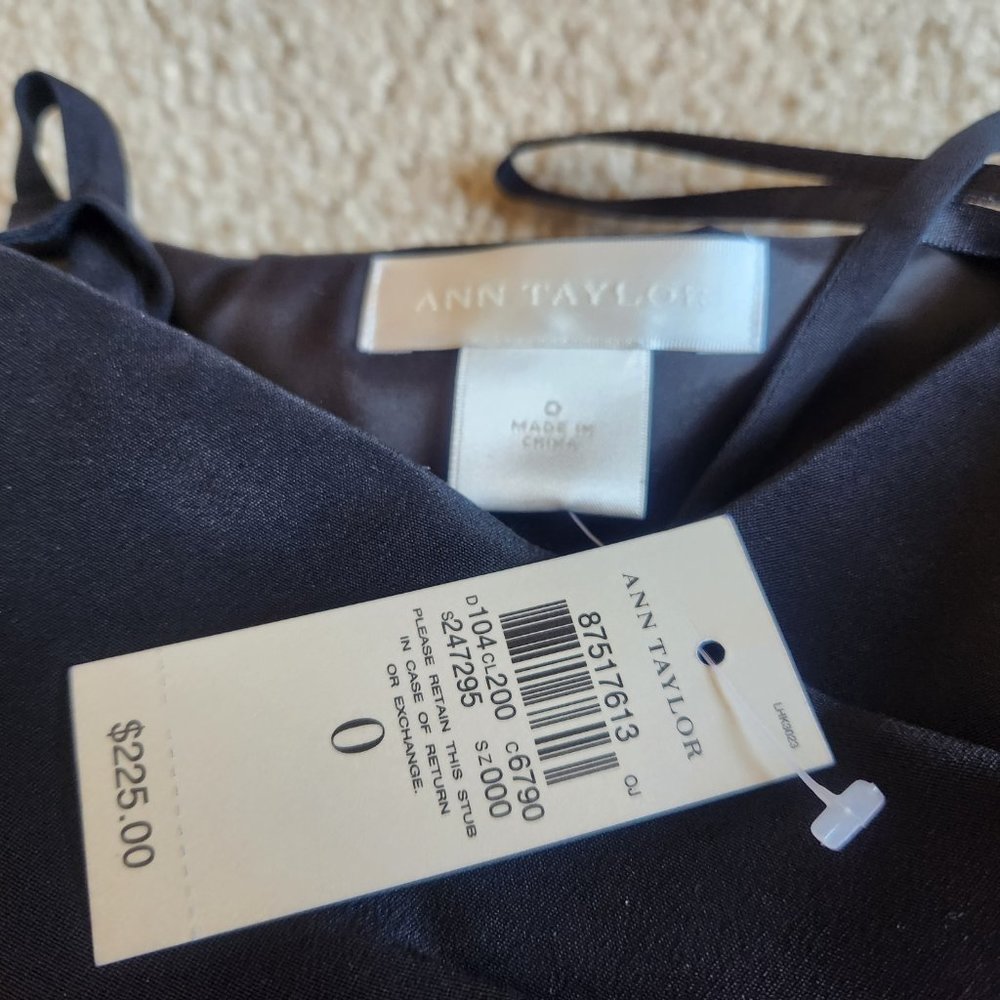 NWT Anne Klein Silk Cocktail Evening LBD Dress--straps or strapless - Picture 2 of 15